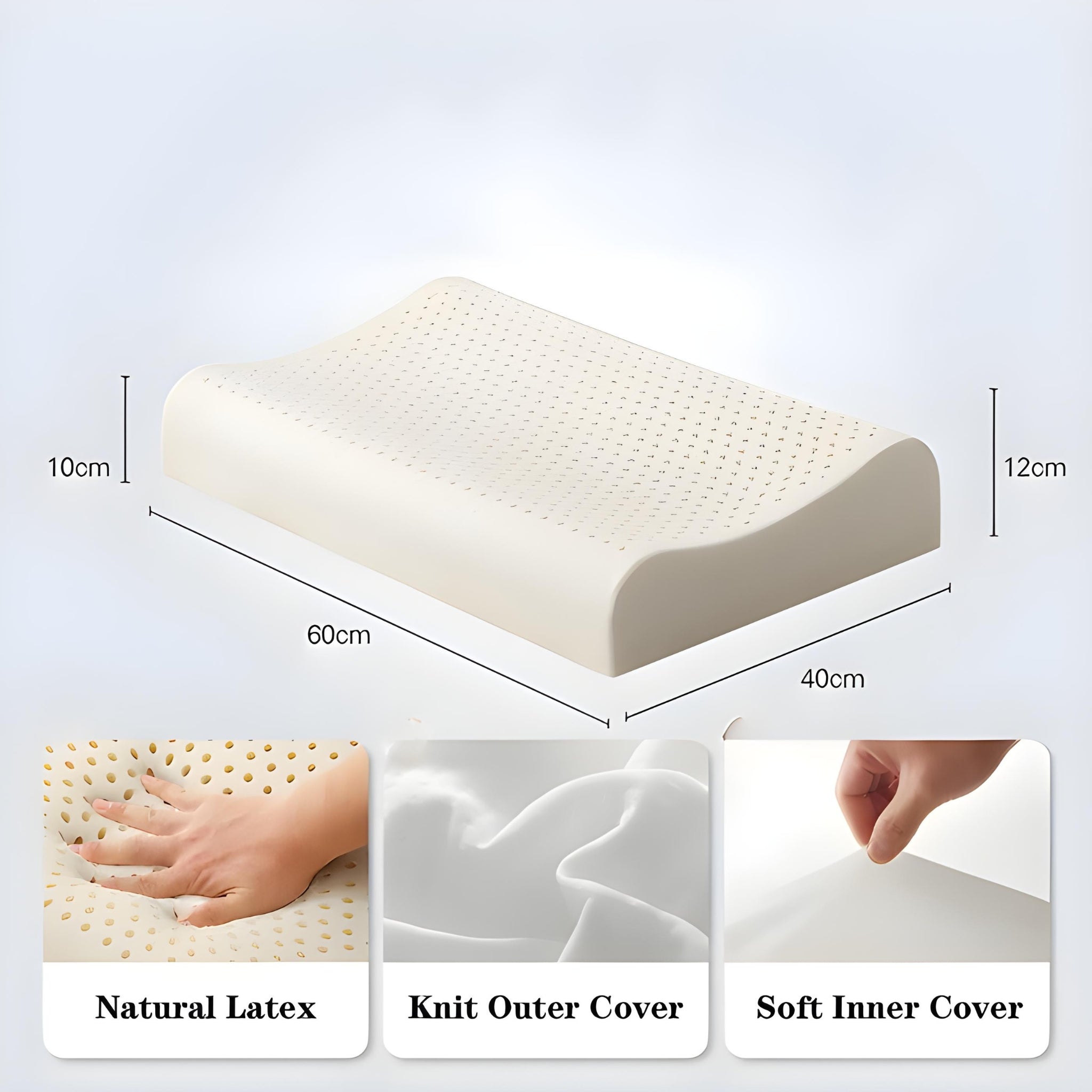 SleepHaven - Natural Latex Orthopedic Pillow