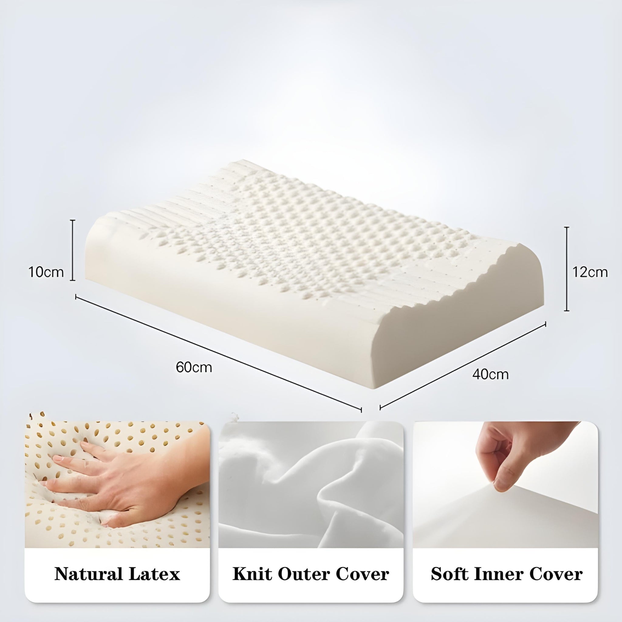 SleepHaven - Natural Latex Orthopedic Pillow