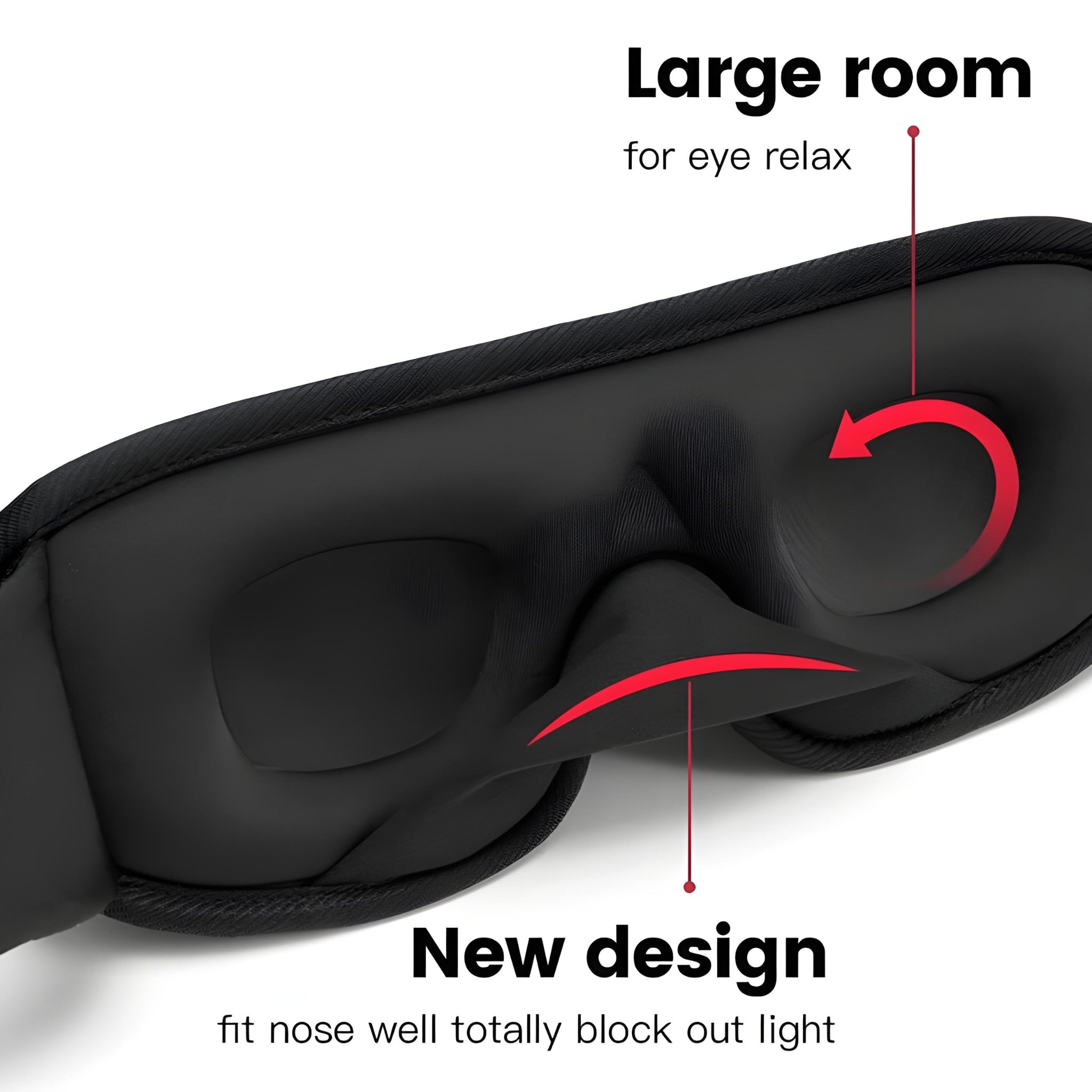 DreamShade 3D Sleep Mask – Premium Light Blocking Mask