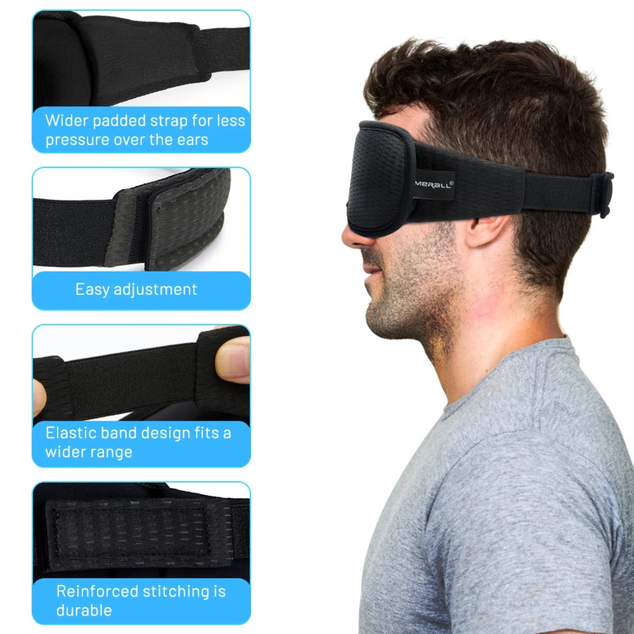 DreamShade 3D Sleep Mask – Premium Light Blocking Mask