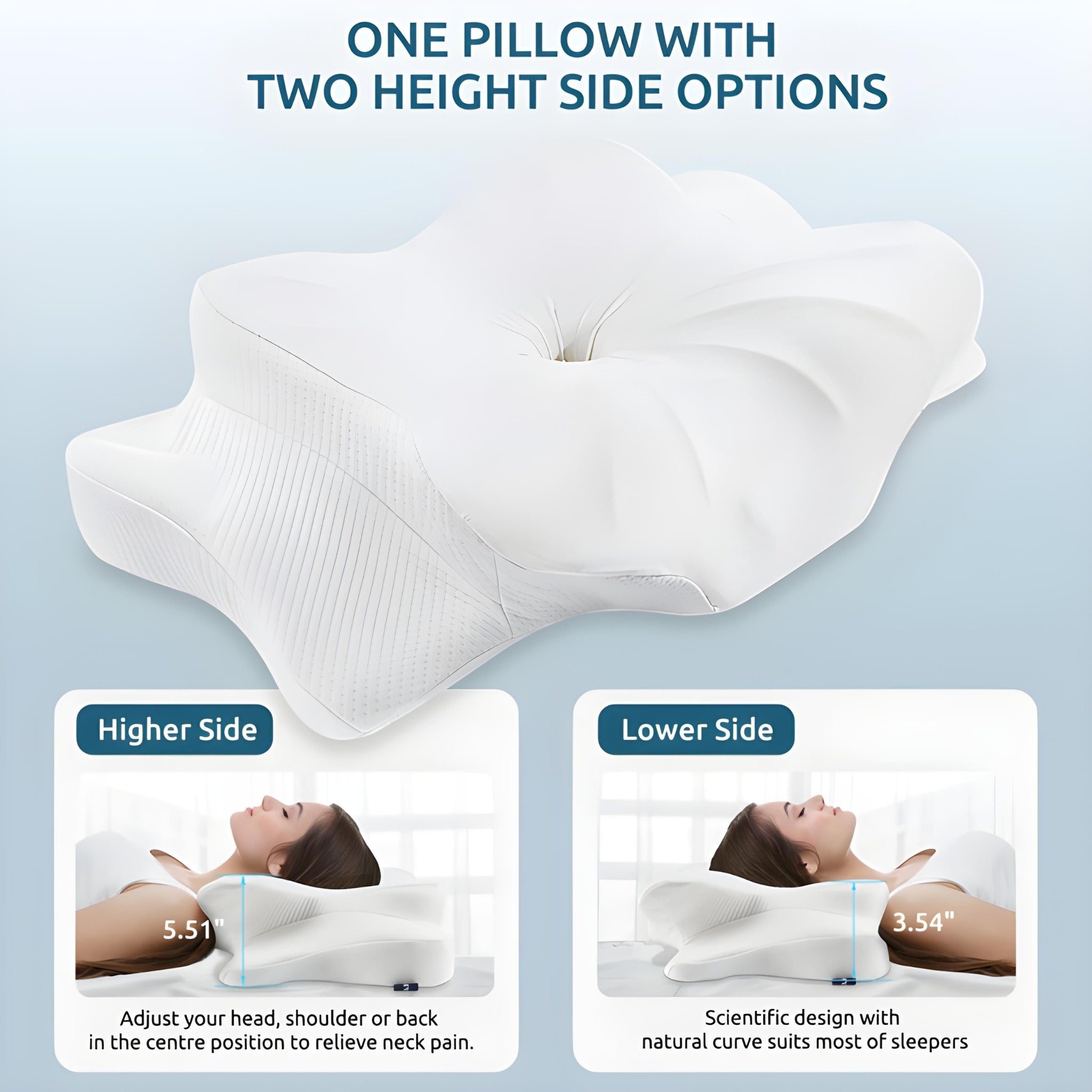 RelaxCove Orthopedic Pillow – Alignment and Comfort